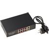 KALEA-INFORMATIQUE Switch Gigabit Ethernet per alimentazione remota PoE+ da 30W con 8 porte RJ45 downstream e 2 porte uplink