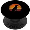 Mr. Goodvibez Retro Labrador cane vintage tramonto PopSockets PopGrip Adesivo