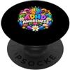 Colorful Brain Neurodivergent Life Consapevolezza dell'ADHD Supporto colorato per la neurodiversità del cervello PopSockets PopGrip Adesivo