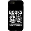 Funny English Springer Spaniel And Book Custodia per iPhone SE (2020) / 7/8 Libri E Cavalier King Charles Spaniel