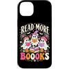 Book Reading Halloween Ghost Teacher Dis Custodia per iPhone 14 Plus Cute Read More Libri Fantasmi Lettura Divertente Insegnante Halloween