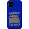 Kawaii Triangle Custodia per iPhone 11 Schist Happens Cute Geology Pun Rock