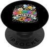 Neurodivergent Ally Advocate Support Neurodiversity Matters - Supporto per la consapevolezza dei fiori di api PopSockets PopGrip Adesivo