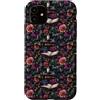 ShadowRose Gothic Designs Custodia per iPhone 11 Dark Academia Whimsigoth Raven Libri & Candele Floreale Gotico