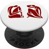 Matisse Inspired Line Art graphics Matisse Abstract Coppia Rosso - Moderno Minimalista PopSockets PopGrip Adesivo