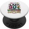 Retro Nineties Party Costumes Costume da pigro anni '90 retrò anni novanta PopSockets PopGrip Adesivo