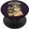 Medusa Lore Divertente Medusa Giardinaggio Serpente Capelli Fiori Giardiniere PopSockets PopGrip Adesivo