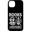 Funny English Springer Spaniel And Book Custodia per iPhone 14 Plus Libri E Cavalier King Charles Spaniel
