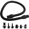 Besttoolifes Set di ugelli per pompa ad aria elettrica, pompa gonfiabile per barche 6PCS | Adattatore con tubo da 1 m, per tavola da surf, tubo connettore valvola, per kayak