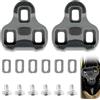 NIYATA Cleats, Pedali per Look Keo Bike Pedali 3 fori Grip Blade 2 Max Cleats Bicicletta, Cleats Set, Compatibile con Look KEO Blade, 2 Max, Classic 3, Easy and Power Tap, Grigio, TPU, 4,5°
