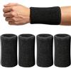 Chie no fukuro 4 Polsini Antisudore 15x8cm Elastici Assorbenti Uomo Donna | Fasce in spugna assorbente elastiche per sport. Proteggono il polso e assorbono sudore. taglia unica uomo/donna.