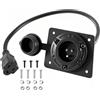 YDLZFLA Adattatore per la copertura della porta di ricarica della batteria al litio | Cavo da 50 cm 14 AWG per una comoda ricarica della batteria. Dotato di hardware di installazione, facile da installare senza