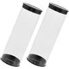 Warmhm 2 Pezzi Tubo per Palline da Golf Portatile Trasparente, in PVC | Design Rotondo ed Elegante, Identificazione Rapida, per Pratica e Sacca, Accessorio Leggero