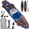 SOLAVERO Tavola SUP Gonfiabile Adulti 210kg Offerta, 350 x 89 x 15 cm Stand Up Paddle Board 2 Persone con Pompa, Sedile, Pagaia Regolabile, Leash, Custodia Impermeabile e Zaino