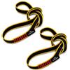 LETTO & TAILOR Fascetta da arrampicata 23KN, 18 mm, certificata CE, in nylon, per esterni, yoga, soccorso, 90 cm, giallo, confezione da 2