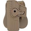 Peminkoo Fondina Universale per Pistola G1ock per Mano Sinistra, Fondina per Coscia a Goccia, Custodia per Supporto toracico a pagaia per G1ock