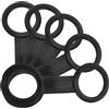 Didiseaon 5 Pezzi Clip per Tubo da Snorkeling in Silicone Nero per Immersione | Accessorio Riutilizzabile, Compatibilità la Maggior Parte dei Boccagli, Pratica per Sub e Snorkeling