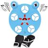 zwxqe Macchina da boxe intelligente, con cartoni animati, montaggio a parete | Punching machine musicale regolabile, macchina da boxe musicale da parete, per bambini e adulti