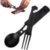 Generisch Posate da campeggio in acciaio , apribottiglie Spork Combi | Posate da campeggio per casa, feste, appartamento, camper, sopravvivenza, escursionismo, backpacking, viaggi, cucina
