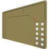 XCSDEW Tappetino for Pulizia Pistola, for con Punti Magnetici | Tappetino Magnetico Antiscivolo Manutenzione Pistola,Resistente All'olio,For Pulizia Tappetino Armi
