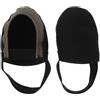 GATHINESS Copriscarpe da Ciclismo Invernali Semiaperti Nero S 36-40 | Sbr, Fibra Elastica, Poliestere e Silicone, Suola Antiscivolo, per Scarpe Clipless e Mountain Bike