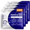 COZCLAM Set da 4 Accumulatori di Freddo per Borsa Termica, Frigorifero Portatile & Zaino Termico, Elementi Refrigeranti Riutilizzabili con Durata di Raffreddamento Fino A 12 H, per Campeggio & Picnic
