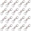 TOYANDONA 20 Pezzi Girella da Pesca Cuscinetto in Acciaio Inox | Argento Lucidato, per Mare e Barca, Resistente alla Corrosione, Accessorio per Esche e Lenza
