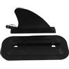 Kichvoe Pinna Sostitutiva Clip-on per Kayak Gonfiabile e Paddleboard | PVC Nero, Struttura Separabile con Grande Timone, per Principianti Sup e Pagaia in Fiumi