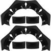 BESTYASH 2 Set Accessori per Tavolo Biliardo, Rivestimento Buche Laterali Nero | Plastica Robusta, Protezione dei Bordi, per Manutenzione Domestica e Tavoli da Biliardo