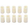 Gettimore 10 puntali in nylon per stecca da biliardo con filettatura in ottone da 0,5 cm, 11/12/13 mm