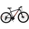OMEGA BIKES Unisex - Adulto Duke, Bicycles, Street, MTB Bike, Nero/Arancione, 29