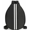 SheerFaring Zaino da Tennis Regolabile |, Borsa Racchette, Spaziosa, Borsa con Regolabili, per Partite, Tennisti, Bianco Nero