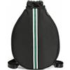 SheerFaring Zaino da Tennis Regolabile |, Borsa Racchette, Spaziosa, Borsa con Regolabili, per Partite, Tennisti, Nero+Verde