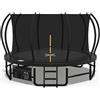 Devoko Trampolino Esterno Ø228/305/366/427cm, Traverse gambe rinforzate, Struttura stabile e resistente. Portata 160kg, Costruzione monoblocco, Montaggio rapido. Adatto a bambini e adulti.