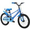 VEVOR Bicicletta per Bambini 20 Pollici BMX Blu per 7-13Anni con Cavalletto | Bicicletta Sella e Manubrio Regolabili, Freno Anteriore e Tamburo Posteriore, Portaborraccia, Telaio in Acciaio al Carbonio