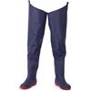 YTEfhdCGP stivali da pesca, Stivali da pesca PVC suola Oxford moschettone regolabile blu(8.5 UK)