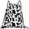 KWQDOZF Marmo Rosa Nero, Zaino con coulisse Borsa a tracolla unisex Borsa da pale