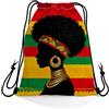 Generic Sacca sportiva African Woman Silhouette Sport String Zaino Festa 36x42cm | Palestra Borsa Pratico Sacca Zaino Sportivo per sport nuotare uomo e donna