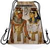 Generic Sacca da Ginnastica Egyptian Pharaoh Zaino con Coulisse sport 36x42cm | Sacca Zaino Sportiva Moda Sportiva Sacche per uomo e donna Palestra Adulti