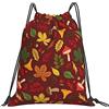 KWQDOZF Modello di chitarra e note musicali, zaino con coulisse Borsa a tracolla