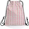 Generic Sport String Zaino Pink Monkey Borsa con coulisse Regalo 36x42cm | Sacca Zaino Sportivo Regolabile Palestra Borsa per Festa Adulti yoga