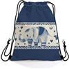 Generic Zaino Sportiva Ethnic Heart Elephant Sport String Zaino quotidiano 36x42cm | Sacca Zaino Sportivo Regolabile Borse da Palestra per spiaggia nuotare Best Friends