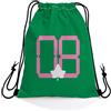 Generic Borsa con coulisse Green Pink Sorority Gym Sacco Adulti 36x42cm | Sacca Coulisse Confortevole Sacca Zaino Sportivo per Palestra Viaggio quotidiano
