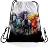 Generic Sportiva Sacche Horse Zaino Sportiva Adulti 36x42cm | Gym Sacco Pratico Sacca Zaino Sportivo per Palestra Best Friends Viaggio