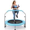 SereneLife Trampolino Elastico per Bambini Pieghevole 102 cm, Trampolino per Palestra in Casa con Maniglia in Schiuma, Giochi Bambini fino a 100 kg