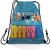 Generic Sport String Zaino Beach Slippers Sacchetti spiaggia 36x42cm | Sackpack Cinch design elegante Sacca Zaino Sportiva per nuotare sport Viaggio