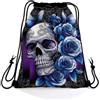 Generic Drawstring Bag Pirate Skull Zaino con Coulisse yoga 36x42cm | Sport String Zaino Carino Sacchetti per Adulti Viaggio Festa