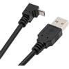 NFHK Cavo di ricarica dati Micro USB 5 pin a USB 2.0 tipo A angolato verso il basso 90 gradi per telefono, tablet, fotocamera, 20 cm