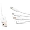 NUEAYMS Cavo di ricarica di tipo C Cavo USB 4 in 1 per compatibilità con più dispositivi. Cavo splitter lungo 0,5 metri