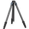 SIRUI ST-124 Treppiede impermeabile in fibra di carbonio con colonna centrale a triangolo compatta, treppiede da viaggio professionale per fotocamere mirrorless, 4 sezioni, max 158 cm, 12 kg di carico